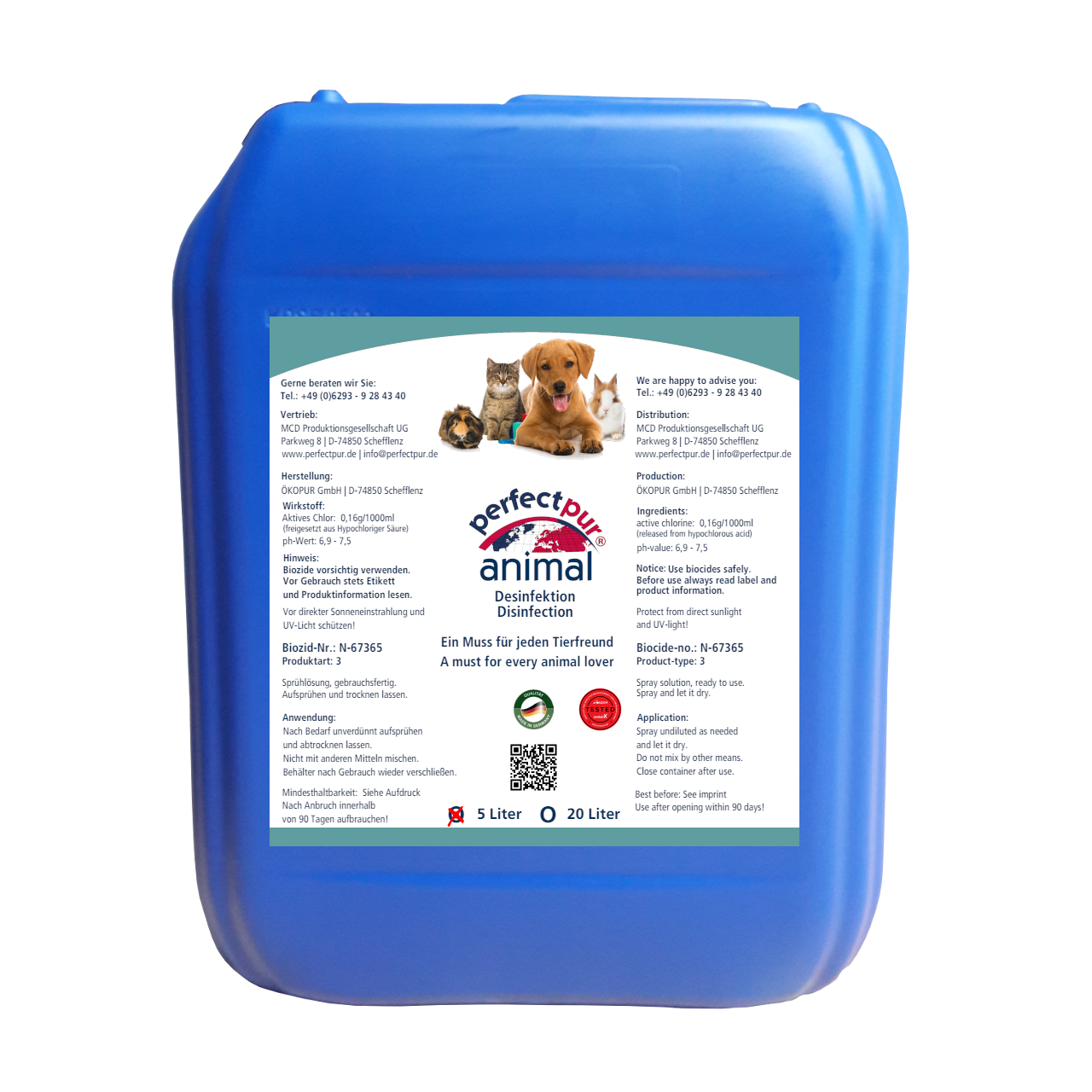 Kanister-5-Liter-animal perfectpur animal 5 L