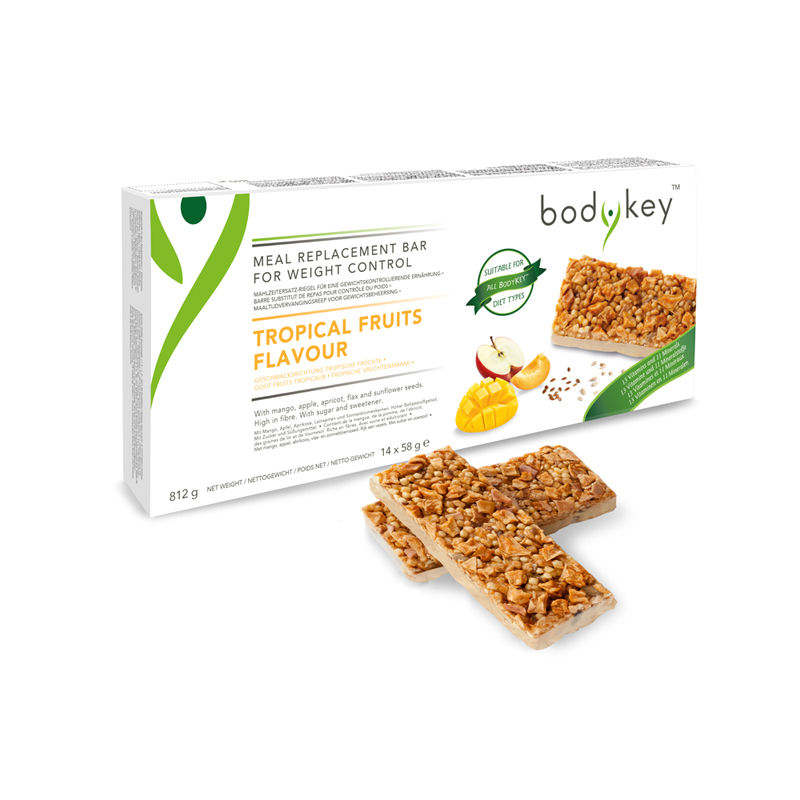 Bodykey by Nutrilite™ Mahlzeitersatz-riegel – Tropische FrüchteMAHLZEITERSATZ-RIEGEL – TROPISCHE FRÜCHTE