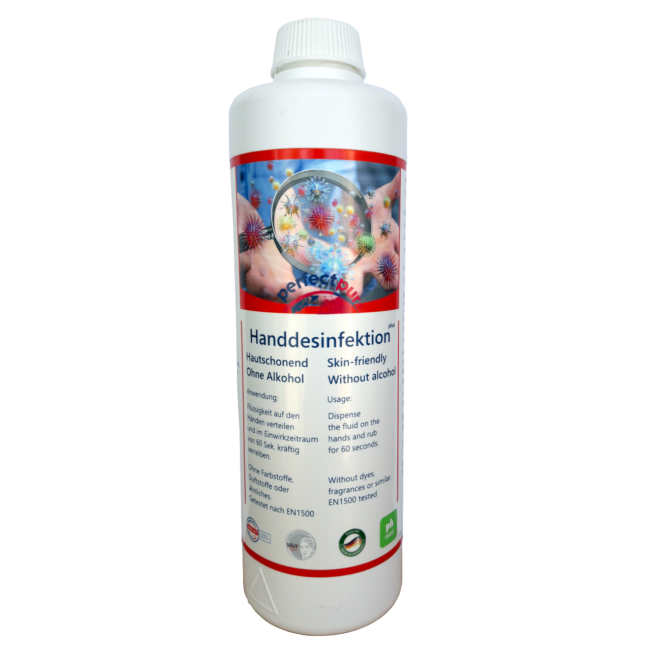 handdesinfektion_500 perfectpur Handdesinfektion "plus" 300ml